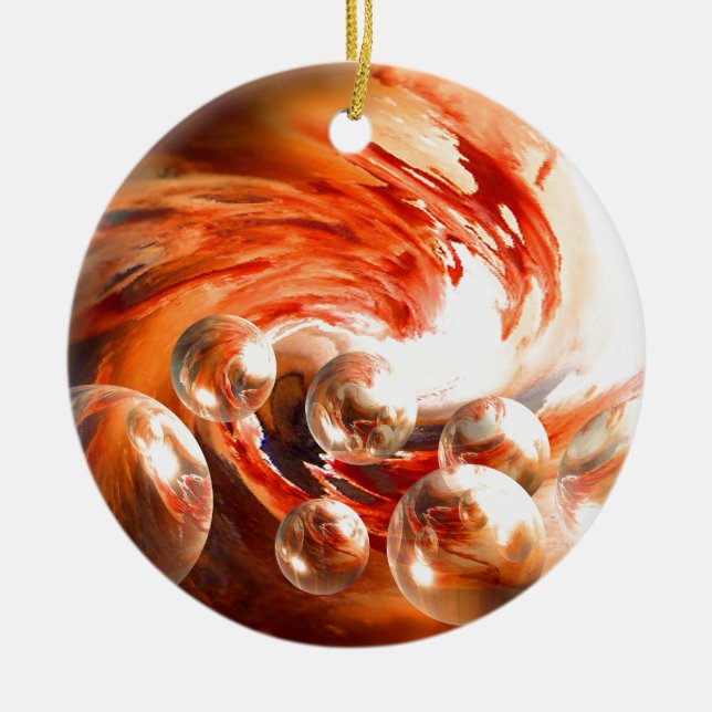 Contemporary Abstract Ceramic Ornament (Front)