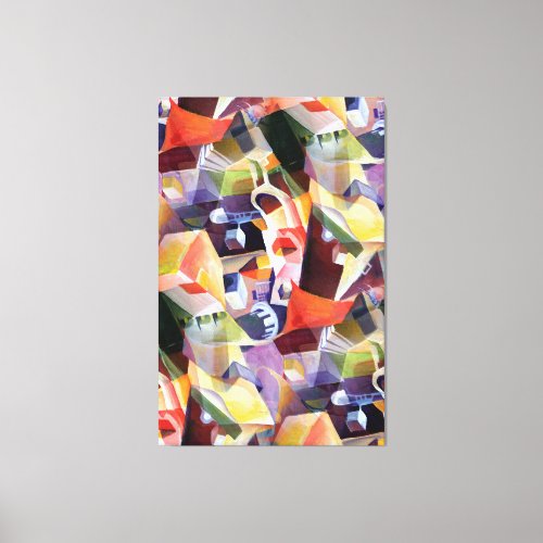 Contemporary Abstract Cubism in Daidaism Style Canvas Print