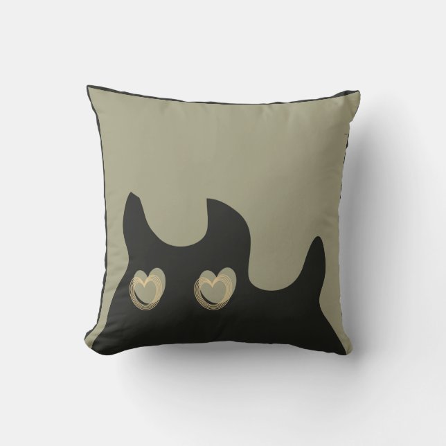: Contemporary Abstract Design Square Pillow  (Front)