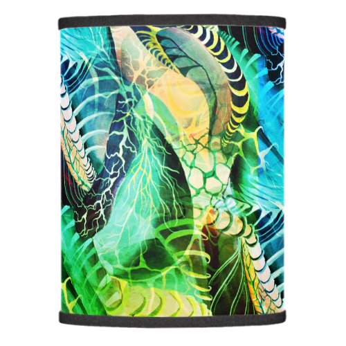Contemporary Abstract Eclectic Watercolor Artwork Lamp Shade