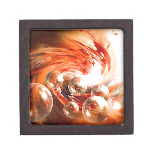 Contemporary Abstract Keepsake Box