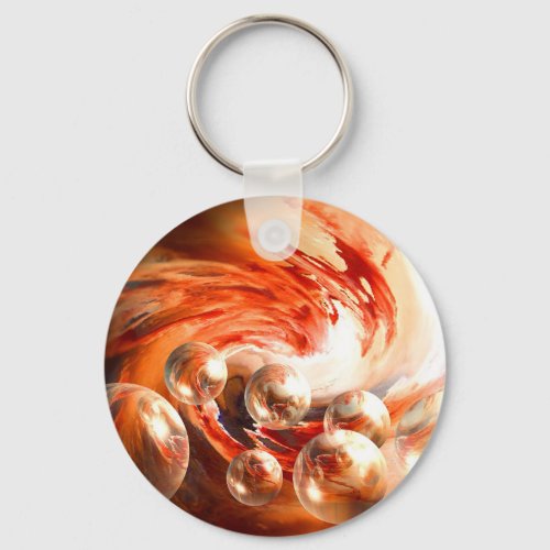 Contemporary Abstract Keychain