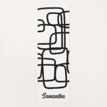 Contemporary Abstract Line Art Black And White 
