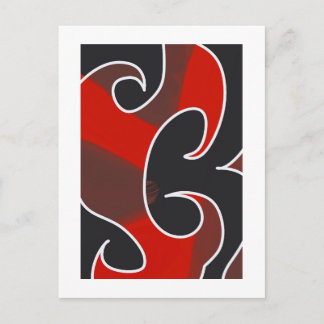 Contemporary Abstract Maori Art work 11 by RRW Postcard