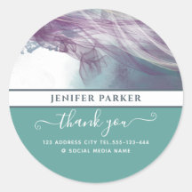 Contemporary abstract modern script thank you cla