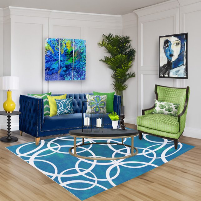 Contemporary Abstract Paint Pouring Triptych (Creator Uploaded)