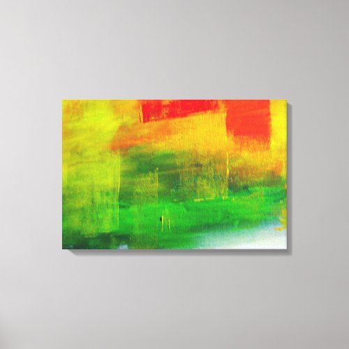 Contemporary Abstract Painting by Serdar Hizli Canvas Print