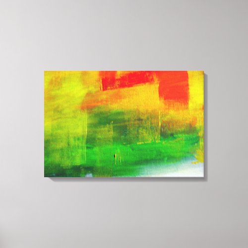Contemporary Abstract Painting by Serdar Hizli Canvas Print