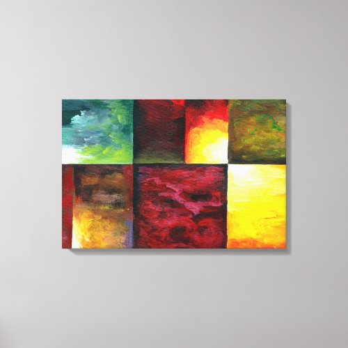 Contemporary Abstract Painting Canvas Print