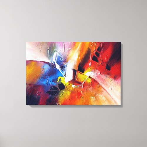 Contemporary Abstract Painting Canvas Print