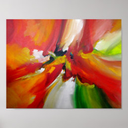Contemporary Abstract Painting Poster