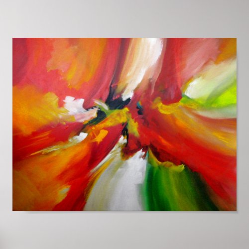 Contemporary Abstract Painting Poster