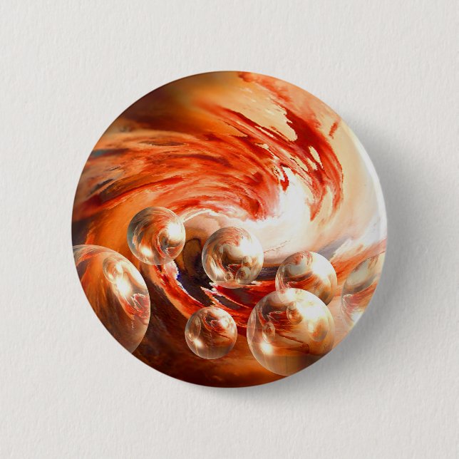 Contemporary Abstract Pinback Button (Front)