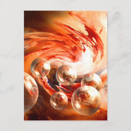 Contemporary Abstract Postcard