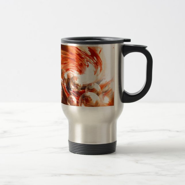 Contemporary Abstract Travel Mug (Right)