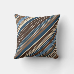Contemporary Abstract Trendy Stripes Chic Pattern  Throw Pillow