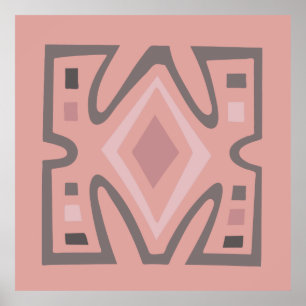 Contemporary African Modern Abstract art Poster