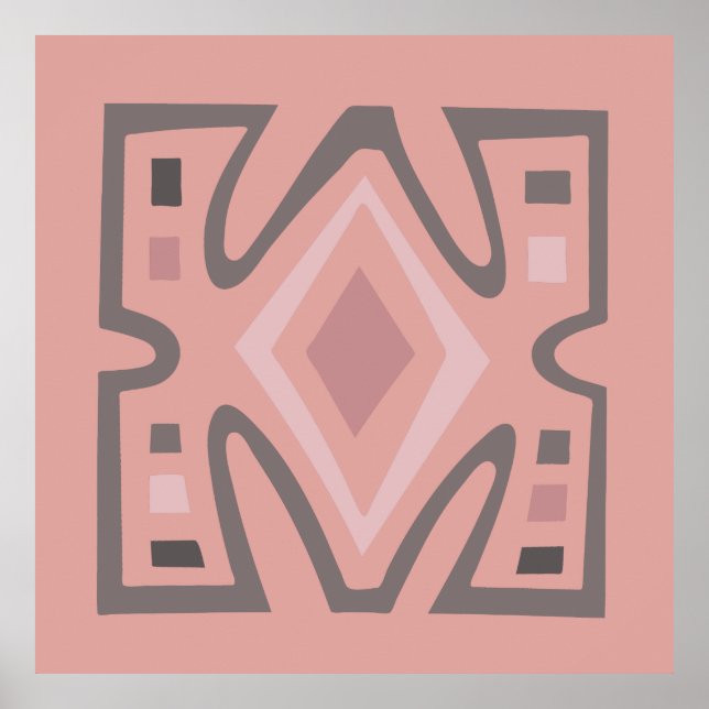 Contemporary African Modern Abstract art Poster (Front)