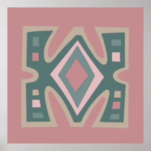 Contemporary African Modern Abstract art Poster