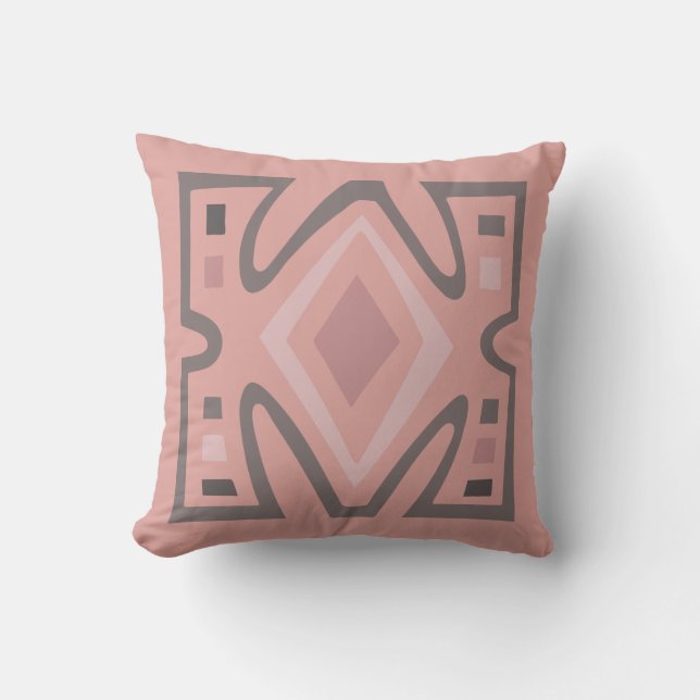 Contemporary African Modern Abstract art Throw Pillow (Front)