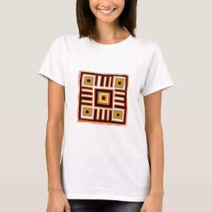 Contemporary African Modern Abstract in orange T-Shirt