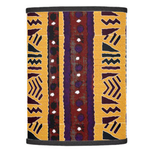 Contemporary African Mud Cloth Lamp Shade