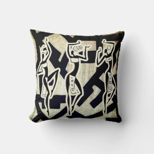 Contemporary African Print Throw Pillow