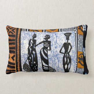 Contemporary: African Style Design Lumbar Pillow