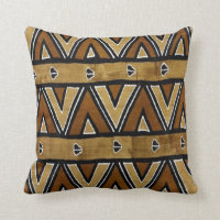 Contemporary: African Style Design Throw Pillow