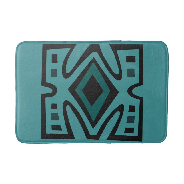 Contemporary African tribal modern art Bath Mat (Front)
