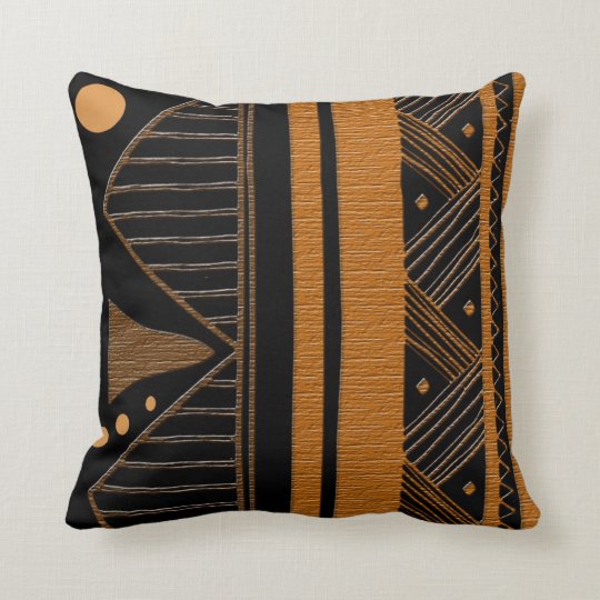 Contemporary Afrocentric Design Throw Pillow | Zazzle.com