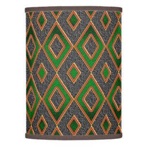 Contemporary Afrocentric Print Lamp Shade