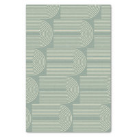 Contemporary Arch Line Art in Sage Green Tissue Paper