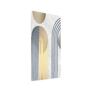 “Contemporary Arched Stripe” Metal Print