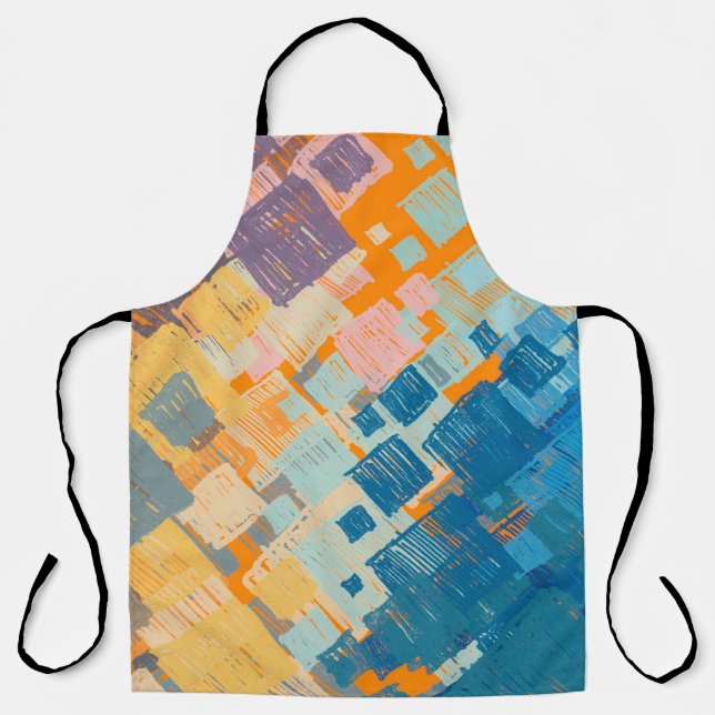 Contemporary art. Colorful texture. Modern artwork Apron (Front)