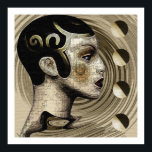 Contemporary: Art Deco/Art Nouveau Style Poster<br><div class="desc">This Contemporary Art Deco–Nouveau Style Poster blends the bold geometry of Art Deco with the graceful curves of Art Nouveau, creating a refined fusion that feels both timeless and modern. The design brings together European artistic influences reimagined through a contemporary lens, making it a striking addition to living rooms, studios,...</div>