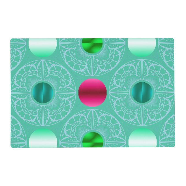 Contemporary Art Deco–Inspired  Placemat (Front)