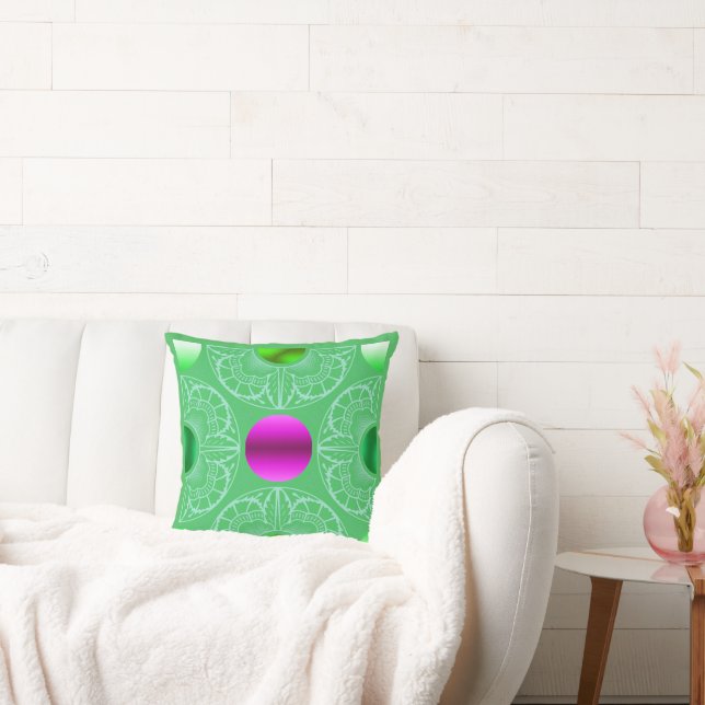 Contemporary Art Deco–Inspired  Throw Pillow (Couch)