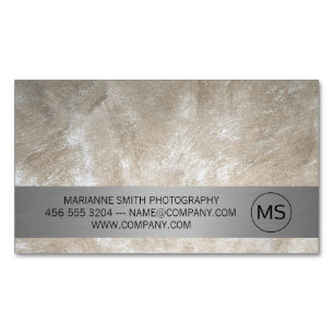 Contemporary Art   Executive   Realtor Business Card Magnet