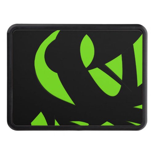 Contemporary Art Green  Black Hitch Cover