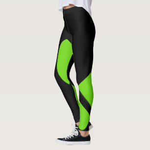 Contemporary Art Green / Black Leggings