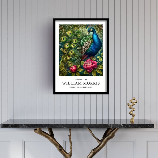 Contemporary art inspired by William Morris birds Framed Art (Contemporary art inspired by William Morris birds Framed Art)