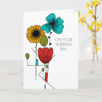 Contemporary Art Noveau Floral Wedding