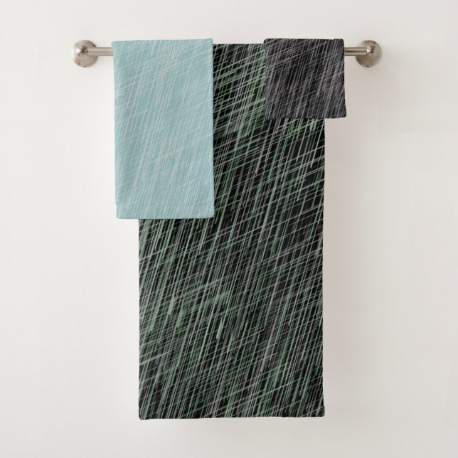 Contemporary Art Pattern Bath Towel Set (Insitu)