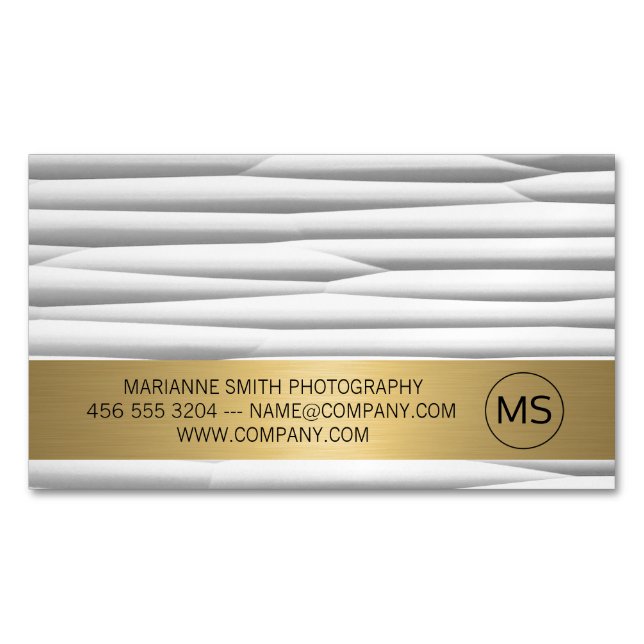 Contemporary Art | Photographer Business Card Magnet (Front)