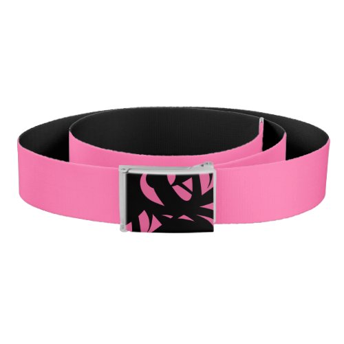 Contemporary Art Pink  Black Belt