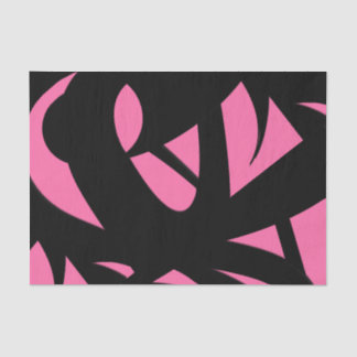 Contemporary Art Pink / Black Tissue Paper