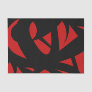 Contemporary Art Red / Black Tissue Paper