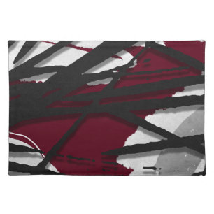 Contemporary Artistic Abstract Cloth Placemat