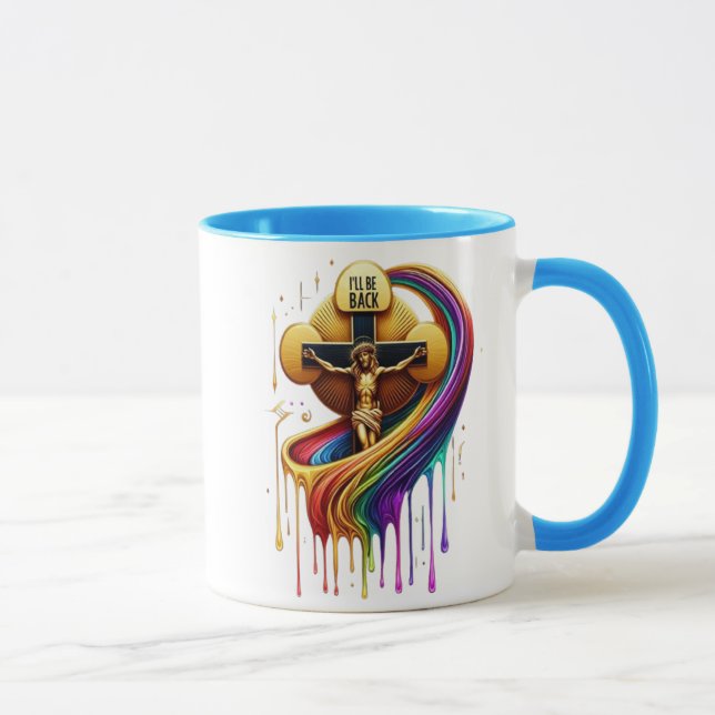 Contemporary Artistic Design of Crucified Figure Mug (Right)